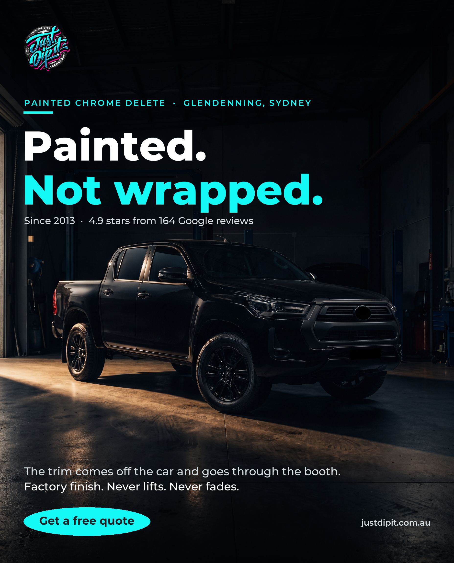 Painted, not wrapped creative